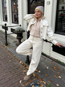 Zacht alpaca gilet met rits chaleco elisa