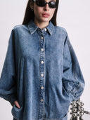 Oversized denim blouse atlas