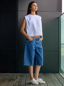 Denim baggy jorts joan