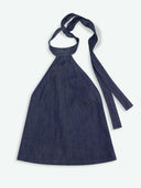 Blauwe haltertop thema