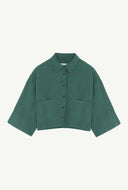 Linnen blouse wanda bistro green