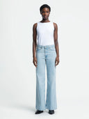 Blauwe wide leg jeans jane