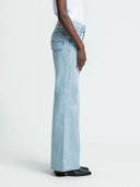 Blauwe wide leg jeans jane