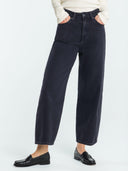 Zwarte barrel jeans leila