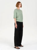 Groene gebreide top camille