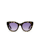 Gemˆleerde cateye zonnebril louise dark tortoise