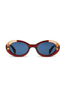 Zonnebril ana burgundy coral