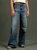 Wide leg jeans harper starlit indigo lengte 32