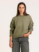 Oversized gebreide trui rose