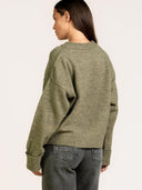 Oversized gebreide trui rose
