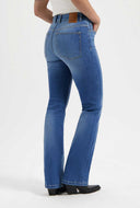 Zoe high rise bootcut jeans standard blue lengte 34