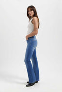 Zoe high rise bootcut jeans standard blue lengte 32
