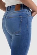 Zoe high rise bootcut jeans standard blue lengte 32