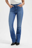 Zoe high rise bootcut jeans standard blue lengte 34