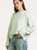 Oversized gebreide trui rose