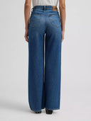 Denim wide leg broek stella