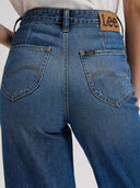 Denim wide leg broek stella