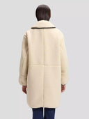 Ecru relaxed teddy coat