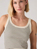 Gestreepte essential ribbed tanktop