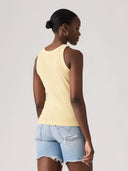 Gele essential racer tanktop