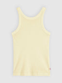 Gele essential racer tanktop