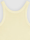 Gele essential racer tanktop