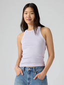 Lila essential racer tanktop