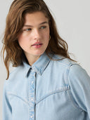 Denim logan tencel blouse