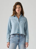 Denim logan tencel blouse