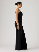 Denim mouwloze jumpsuit