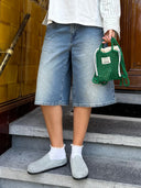 Denim super baggy jorts