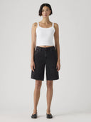 Donkergrijze baggy dad jorts