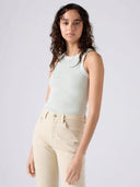 Lichtblauwe racer tanktop