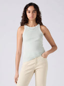 Lichtblauwe racer tanktop
