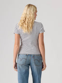 Gestreepte button-through top rory