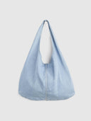 Lichtdenim schoudertas emerson