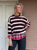 Rode geruite blouse nash
