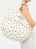Shopper met stippen dessin light ripstop pillow bag aop