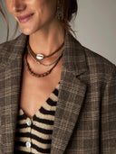 Geruite blazer camaron