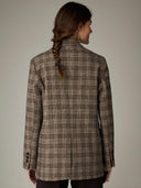 Geruite blazer camaron