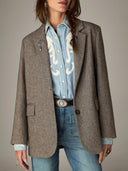 Herringbone blazer nico