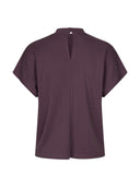 Donkerpaarse top linea short-m