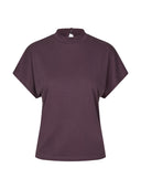 Donkerpaarse top linea short-m