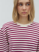 Roze gestreept t-shirt emrys-m