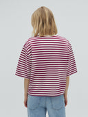 Roze gestreept t-shirt emrys-m