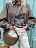 Geruite blouse arlia-m