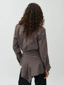Geruite blouse arlia-m