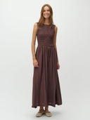 Bruine maxi jurk sorellia-m