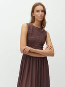 Bruine maxi jurk sorellia-m