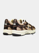 The re-run sneakers cracked brown